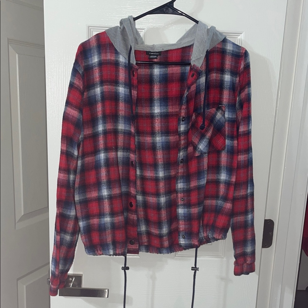 Rue21 Red and Blue Plaid Jacket